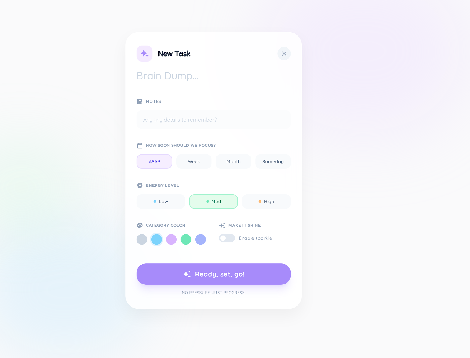 ADHD Digital Planner Dashboard